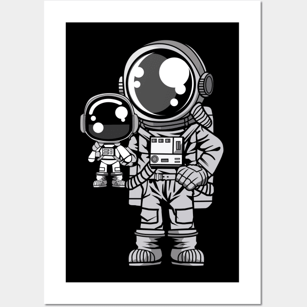 Astronaut and Doll Wall Art by ArtisticParadigms